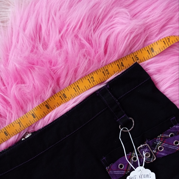 Tripp NYC vintage mall goth early 2000s radass purple & black skirt! SOLD - Picture 8 of 12